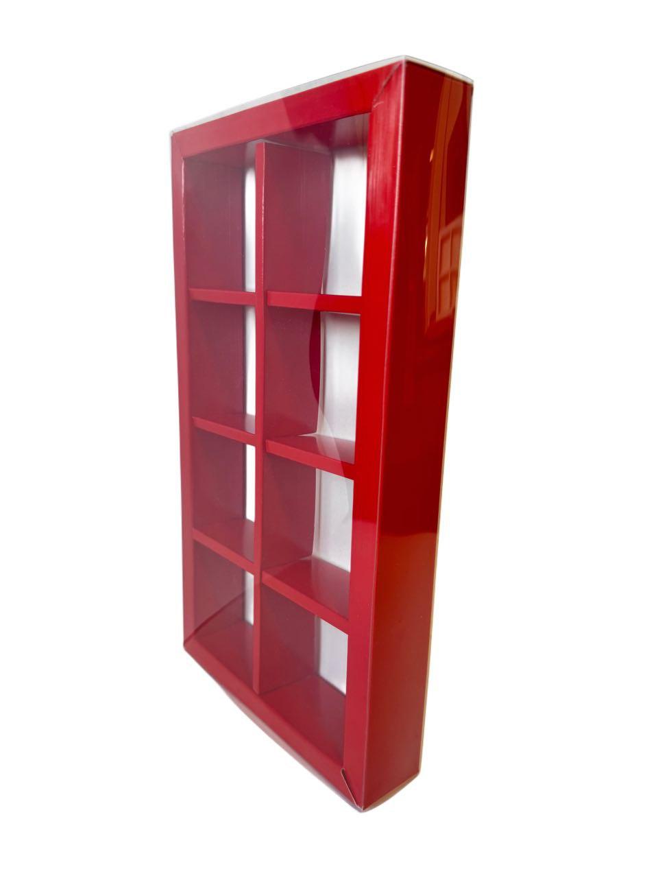 Коробка для моті на 8 шт. червона, 258*128*35, фото 1