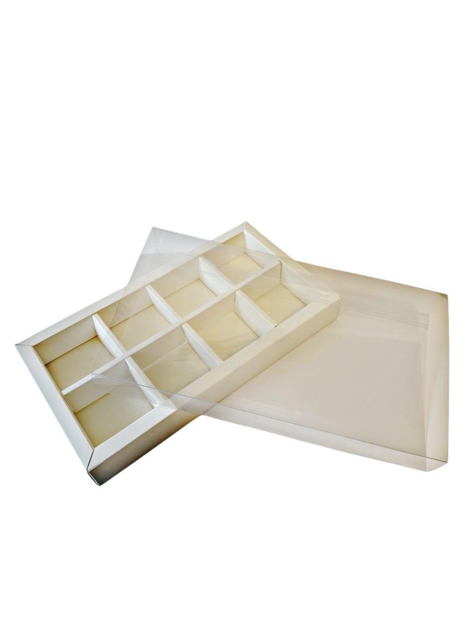 Коробка для моті на 8 шт. біла, 258*128*35, фото 1