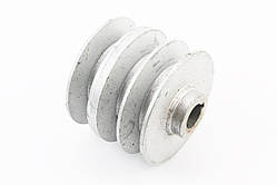 Шків під колінвал d-19mm (D-88mm, 3-х пазний, три пази під ремінь SPB, метал) 168F/170F, YT-201984