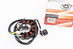 Статор магнето (генератора) (11 котушок роз'єм "мама 4+2") висота 32мм, від 3шт -5%, YT-207814