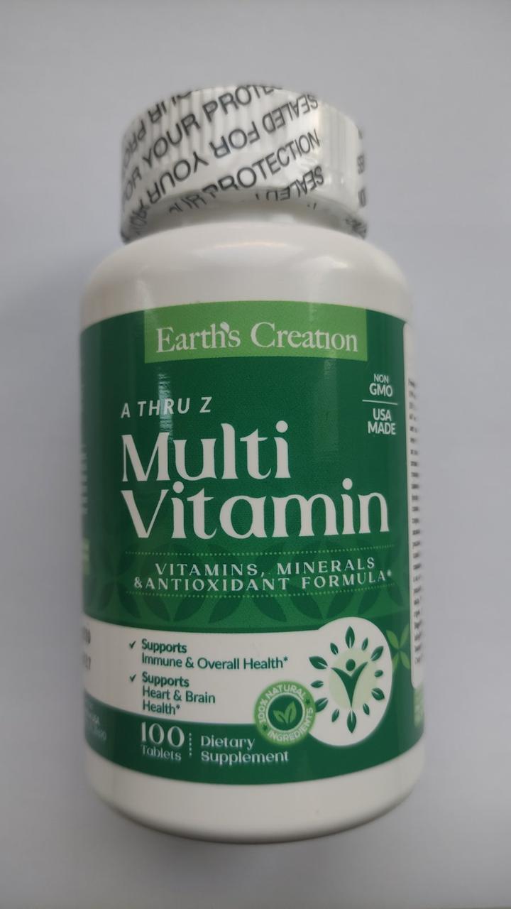Вітамини Earth's Creation MULTIVITAMIN CENTURY (A THRU Z) 100 таблеток, фото 1