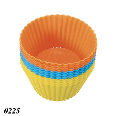 Форма силікон набір з  12 шт для кексів