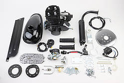 Двигун велосипедний 2Т з ручним стартером + комплект для встановлення, ЧОРНИЙ, YT-307031