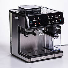 Кавомашина електрична SOKANY SK-04032, ріжкова з сенсорним керуванням, 1800 Вт