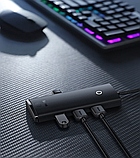 USB-Хаб Baseus Lite Series 4 in 1 (Type-C to USB 3.0*4) 0.25m Black, фото 7