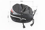 Сумка під сидіння, швидкознімна, чорно-сіра, YT-409721, фото 4