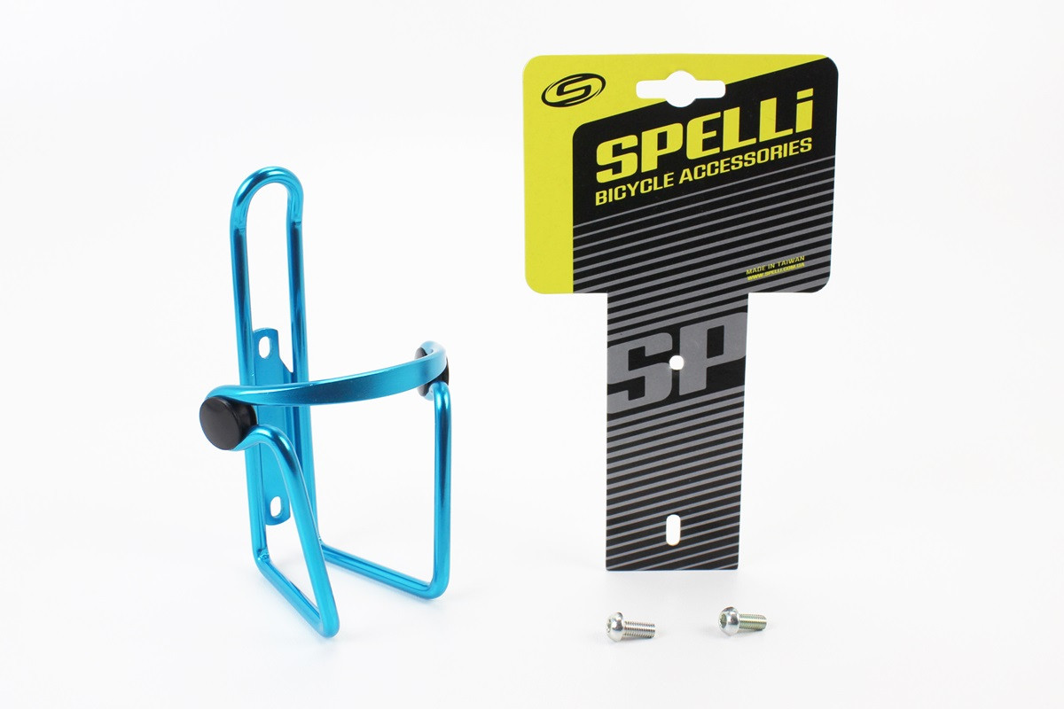 Фляготримач алюмінієвий з пластмасовими вставками, кріпл. на раму, синій SBC-103, YT-409726, фото 1