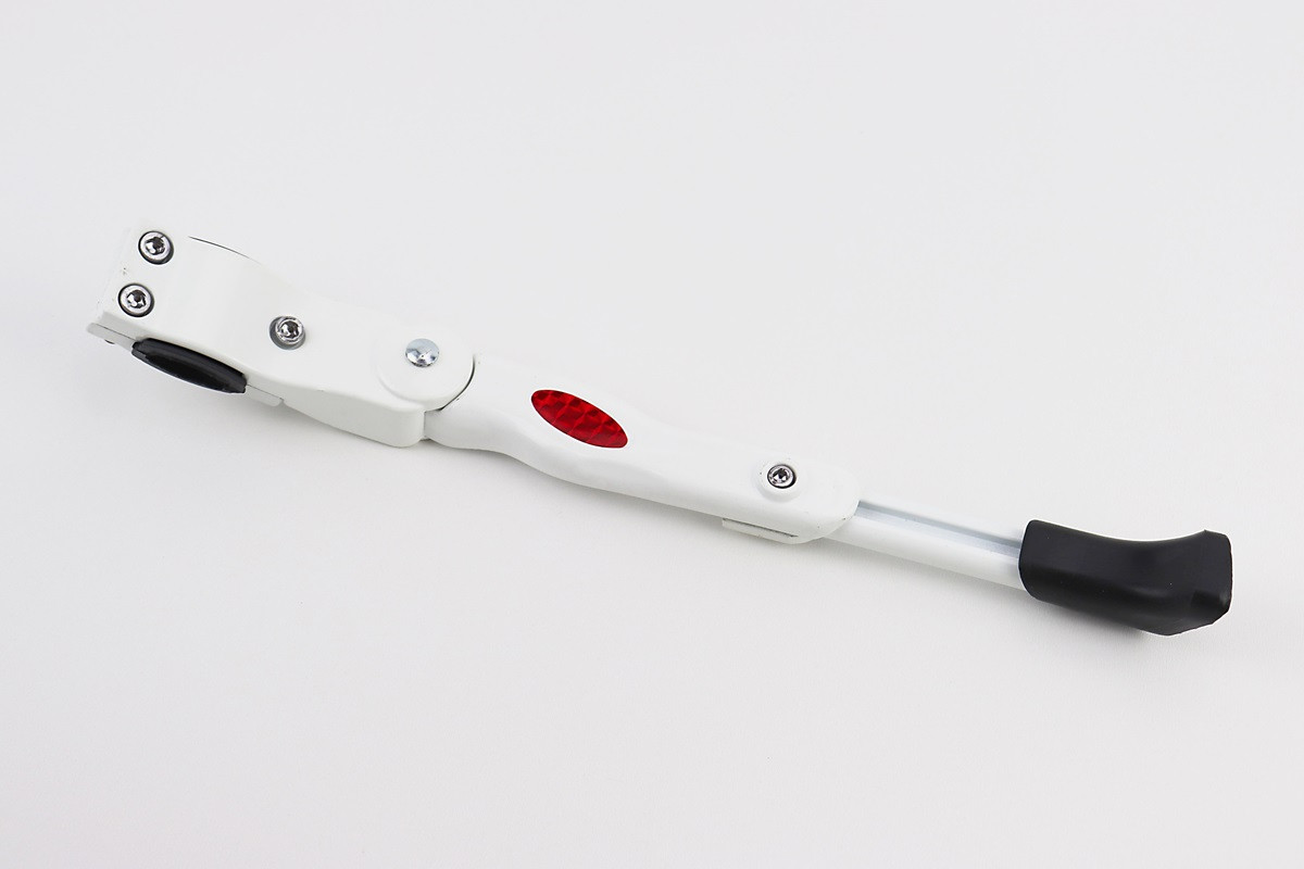 Підніжка бокова задня телескопічна для 24"- 26", кріплення за перо рами, алюмінієва, біла HS-001, YT-409741, фото 1