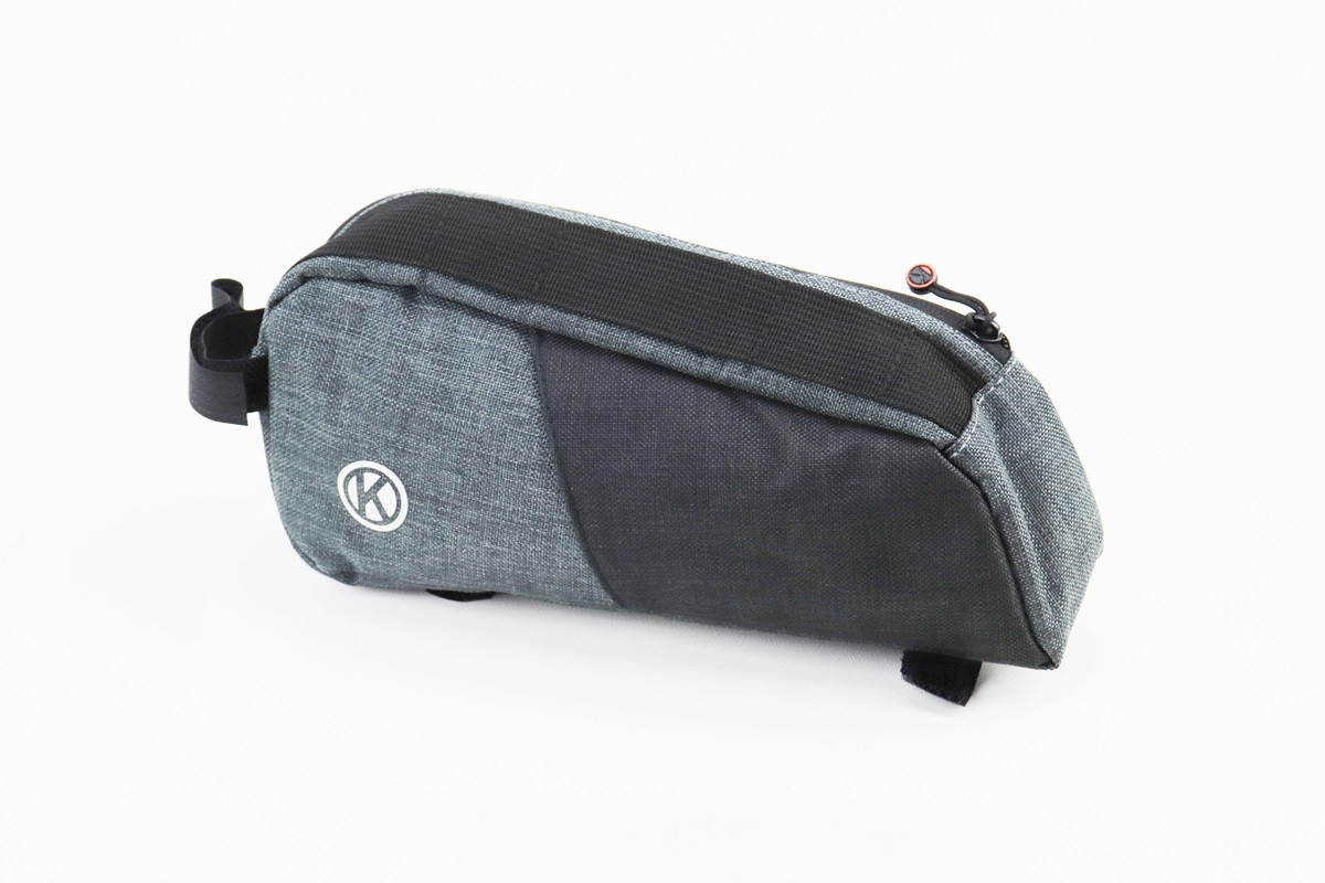 Сумка на раму 250х110х60мм, кріпл. на липучці, сіро-чорна, YT-409778, фото 1