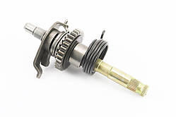 Вал кікстартера у зборі (шестерня, пружина) CB тип 2, YT-321006