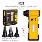 Турбовентилятор акумуляторний Violent Fan F020 4в1 - потужна повітродувка для чищення з регулюванням швидкості, фото 7