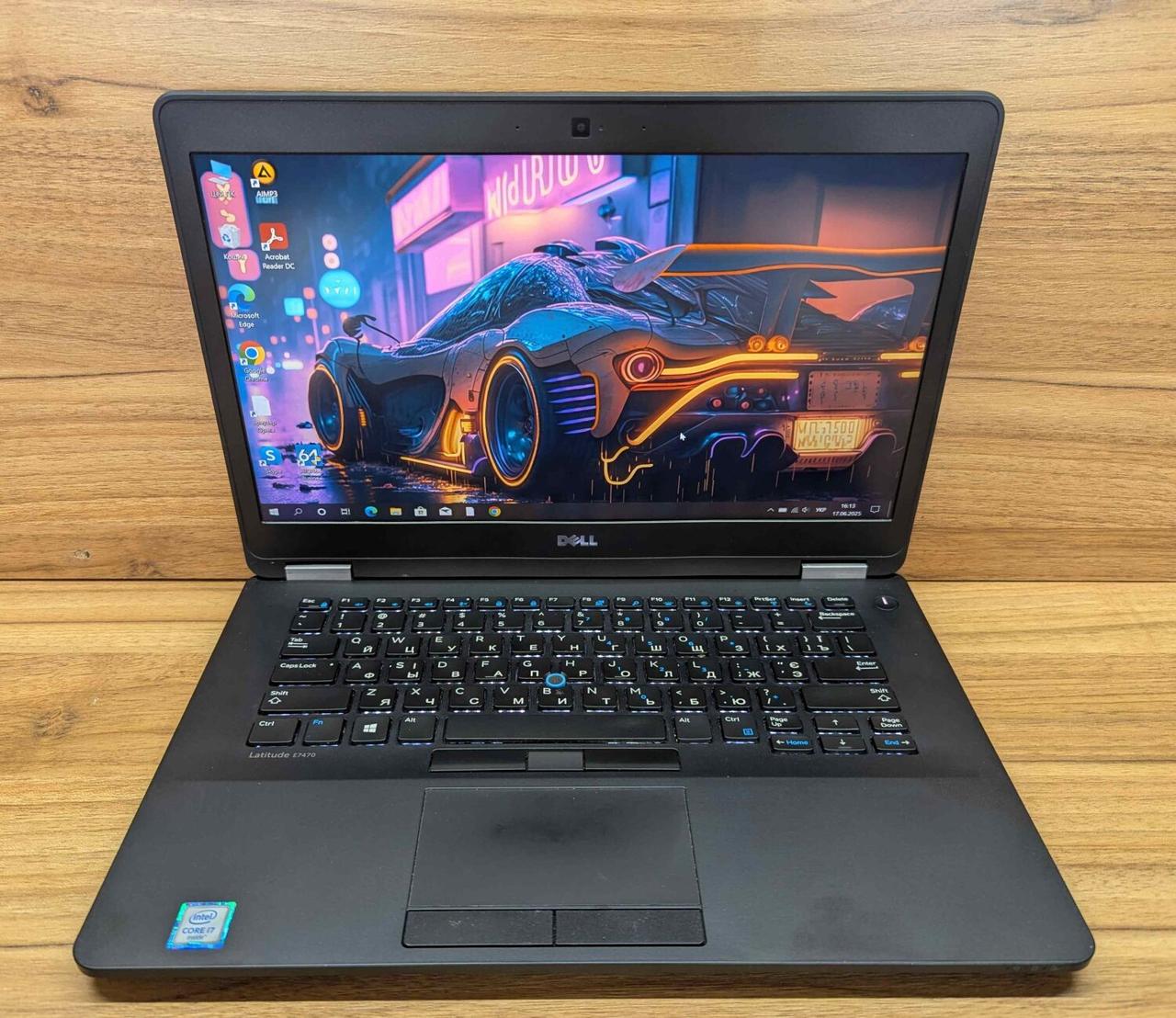 Б/в Ультрабук Dell Latitude E7470 14" 1920x1080| Core i7-6600U| 8 GB RAM| 256 GB SSD| HD 520
