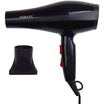 Фен для укладання та сушіння волосся 2200 Вт з насадкою Sokany RCY-173i
