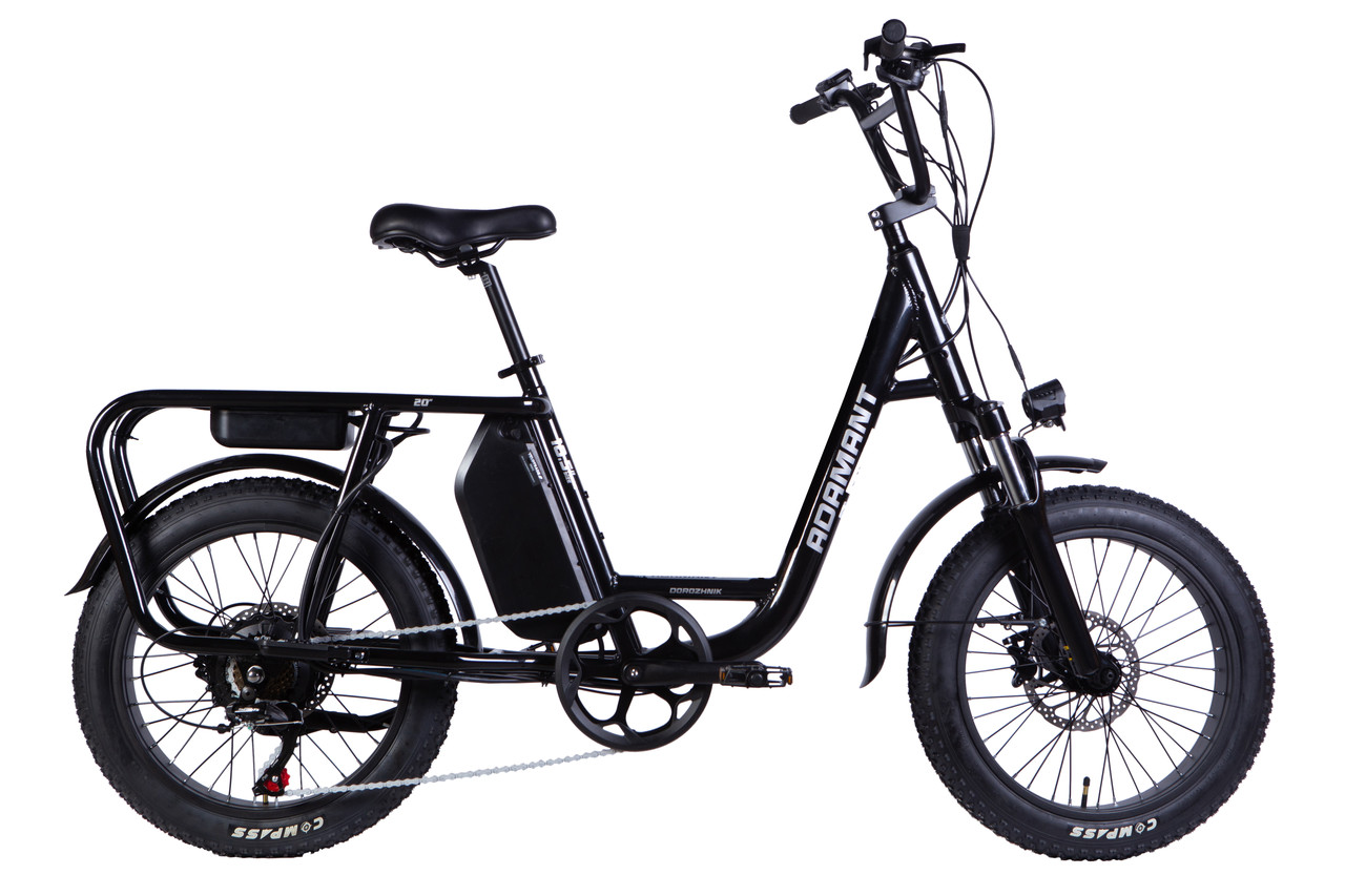 Велосипед з електроприводом 20" AL Dorozhnik eADAMANT HDD рама-18,5" 48B 17.5А*г 750Вт чорний 2025 крила,