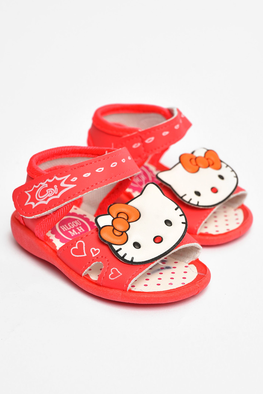 Босоніжки дитячі для дівчинки червоного кольору 203630T Безкоштовна доставка, фото 1