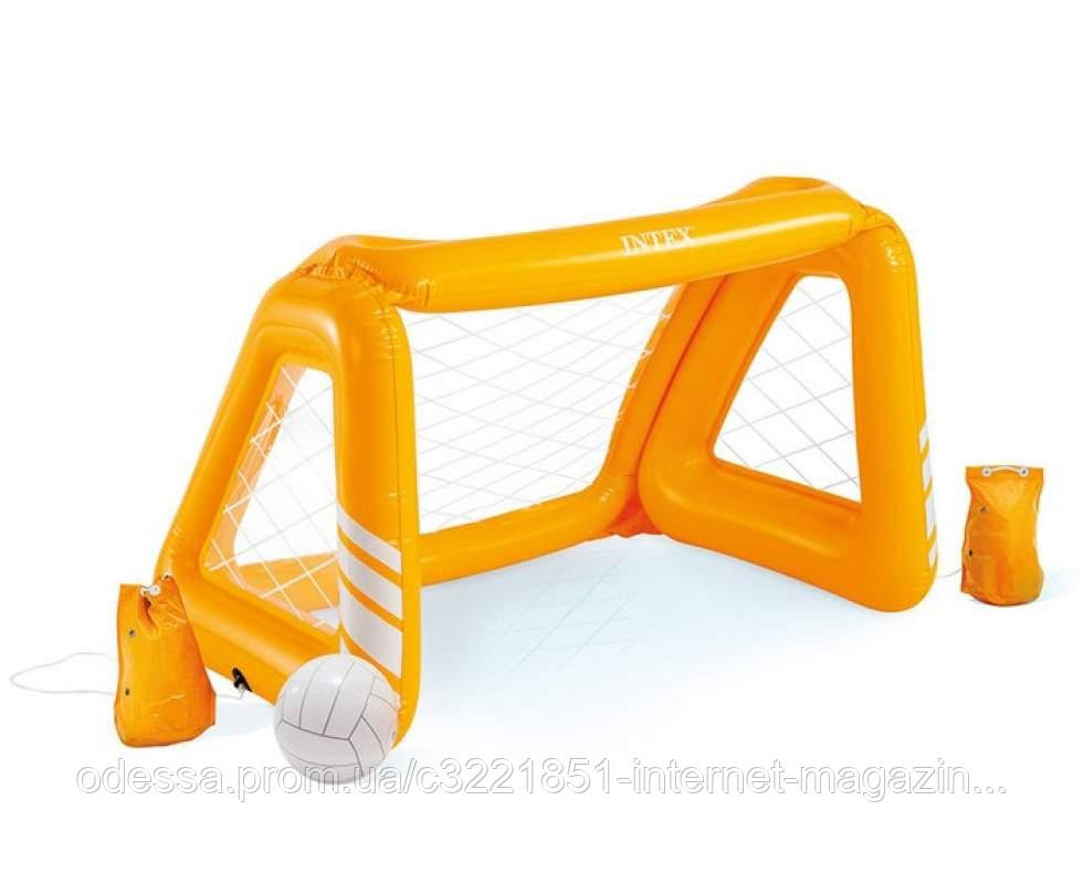 Гра надувна на воді Intex 58507 «Водне поло» (127*94*86 см, з надувним м'ячем, помаранчовий) [Склад зберігання: Одеса №2]