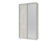 Шафа купе Doros Сіті Лайт 42002042 Біле дерево з дзеркалом 120х60х225см (1782247091)