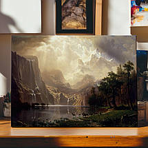 Картина на полотні "Альберт Бірштадт - Серед Сьєрра-Невади, Among the Sierra Nevada, California", 40×60см, фото 3