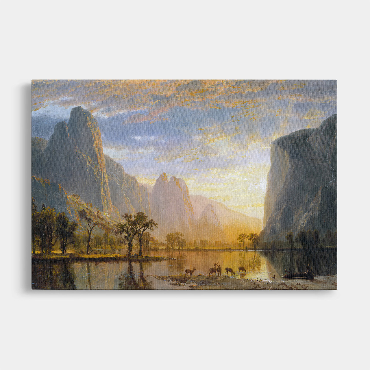 Картина на полотні "Альберт Бірштадт - Долина Йосеміті, Каліфорнія, Valley of the Yosemite", 40×60см