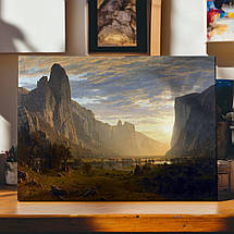Картина на полотні "Альберт Бірштадт - Долина Йосеміті, Каліфорнія, Looking Down Yosemite Valley", 40×60см, фото 3