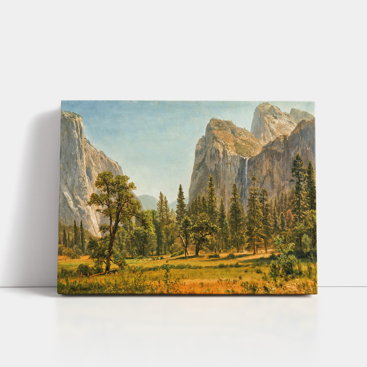 Картина на полотні "Альберт Бірштадт - Водоспад Брайдл-Вейл, Bridal Veil Falls", 45×60см