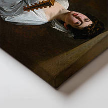Картина на полотні "Караваджо - Лютніст, Caravaggio", 48×60см, фото 4