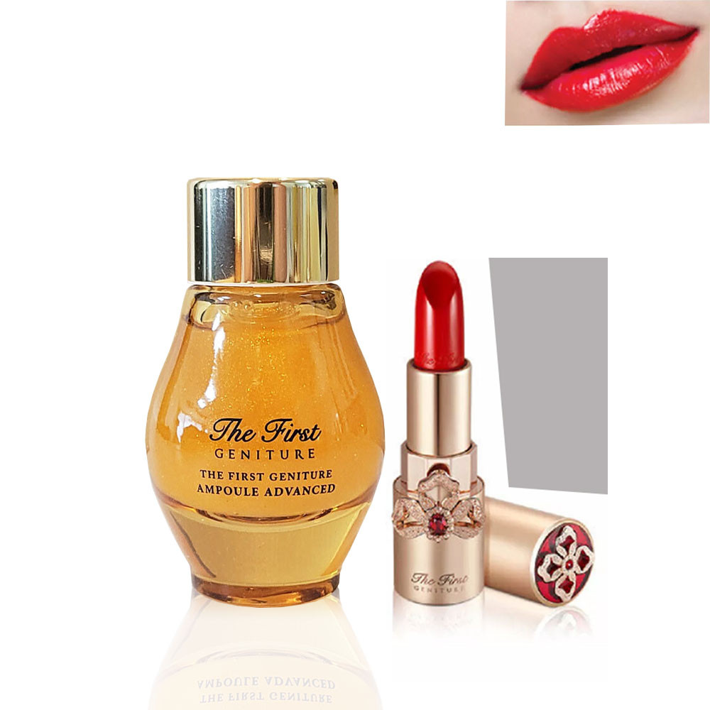 Концентрована ампульна сироватка з дозатором та помада O HUI The First Geniture Ampoule Advanced Set, фото 1