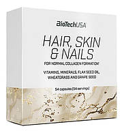 Харчова добавка BioTech (USA) Hair, Skin & Nails 54 капсули