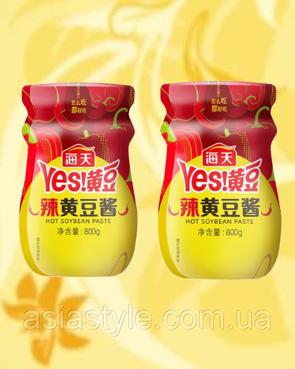 Паста гостра соєва, Паста гостра соєва,Yes! Soybean hot paste,  2*800 г, Haday, Китай, Ч, фото 1