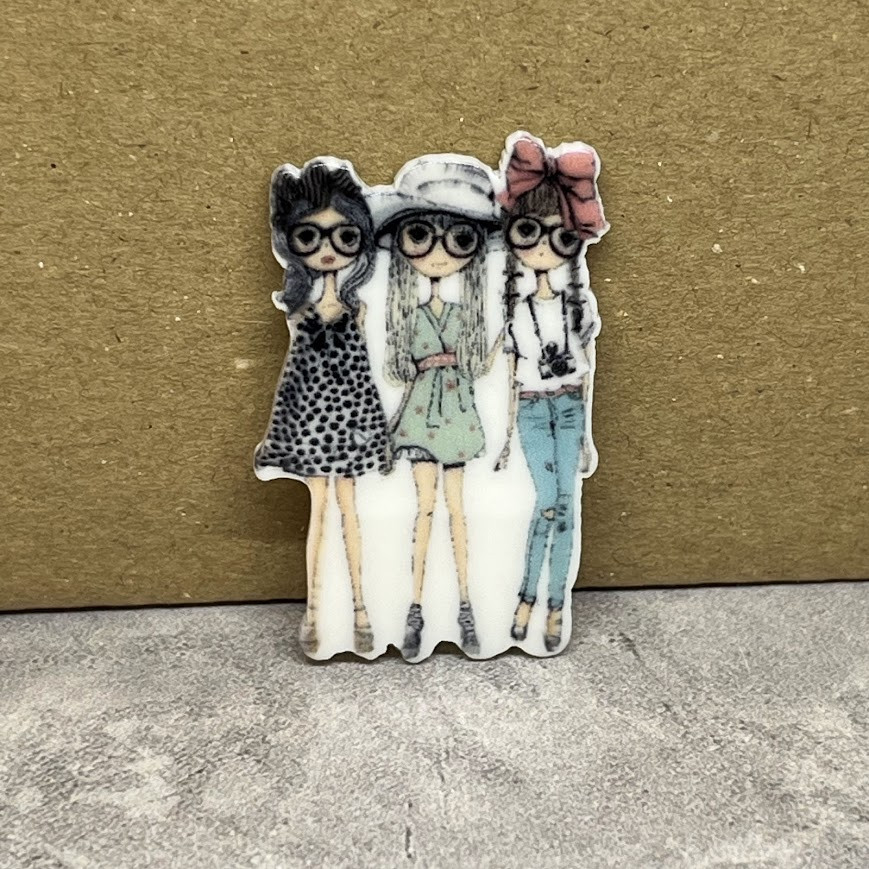 Серединка для бантиків -36*22 мм, арт 014241, 1 шт, Різнокольоровий, фото 1