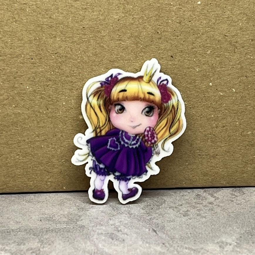 Серединка для бантів 25*32 мм, Принцеса, арт 02365, 1 шт, Різнокольоровий, фото 1