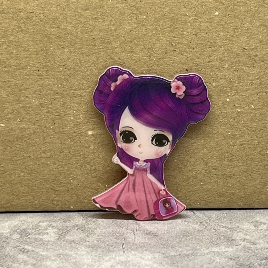 Серединка для бантів, 3,5 мм, пластик, арт 013480, 1 шт, Різнокольоровий, фото 1