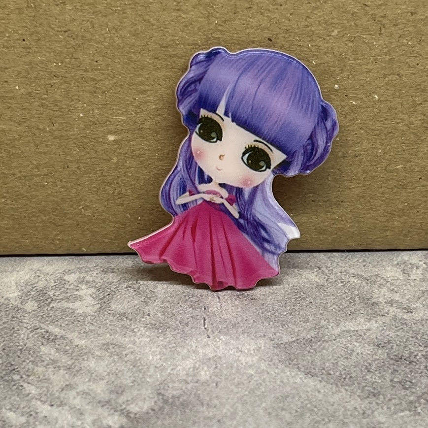 Серединка для бантів, 3,5 см, пластик, арт 09830, 1 шт, Різнокольоровий, фото 1