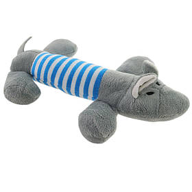 Іграшка для собак плюшева Слон з пищалкою, 22 см