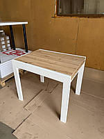 Розкладний стіл Твіст 69*90 см колір білий + артизан