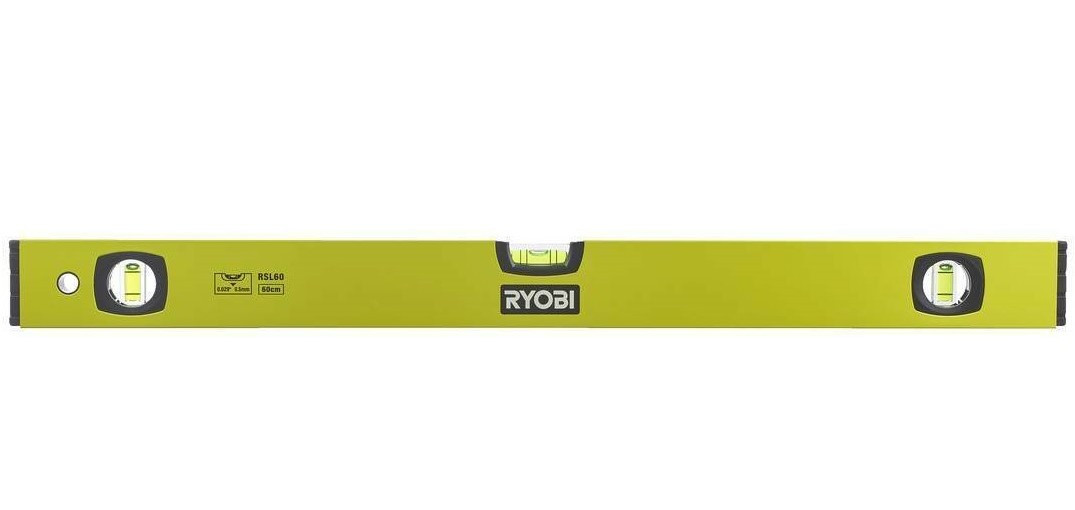 Рівень будівельний Ryobi RSL60 3 капсули, точність 0,5 мм/м 60 см Салатовий