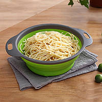 Сито складане силіконове з ручками кругле