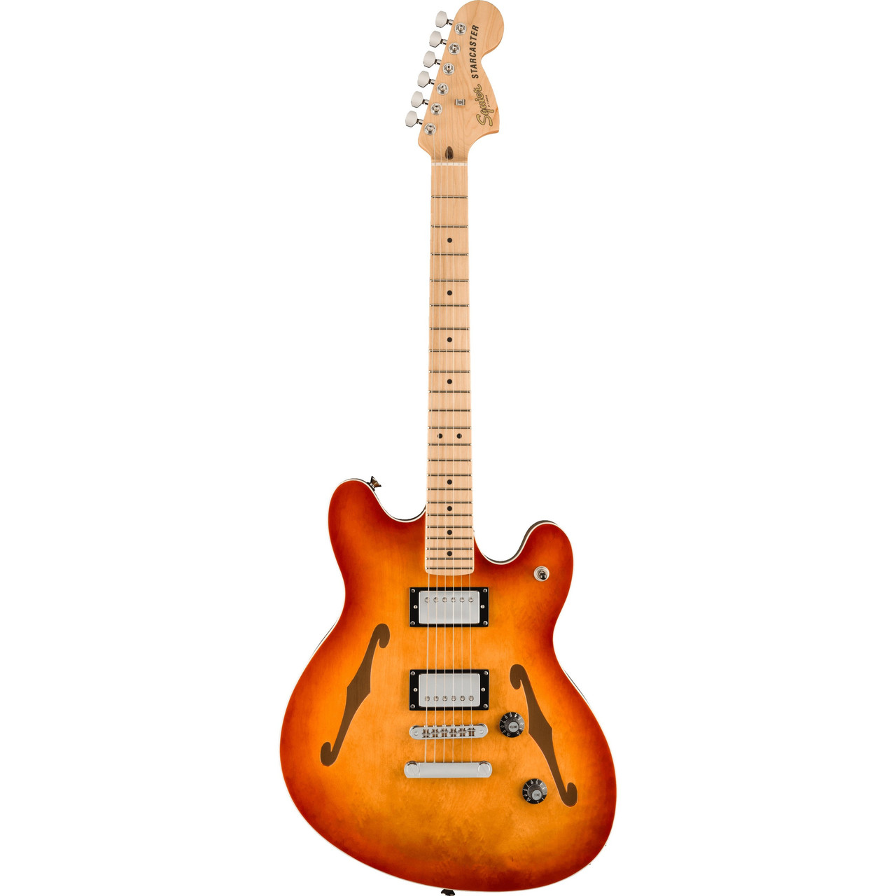 Напівакустична гітара SQUIER AFFINITY STARCASTER DELUXE SIENNA SUNBURST, фото 1