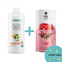 Aloe Vera Peach + Figu Active Crusty Raspberry набір для контролю ваги та щоденного оздоровлення від LR.
