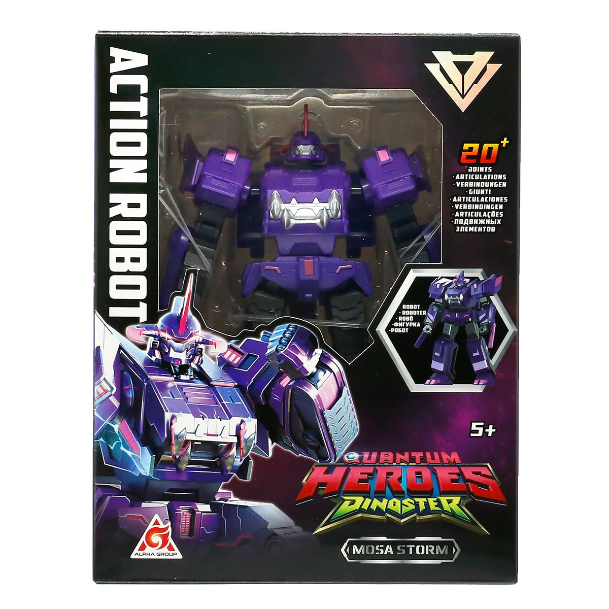 Ігрова фігурка Dinoster Dinoster Action Robot Mosa Storm  - Моса Шторм (12,7 см, з аксес.) EU580873, фото 1