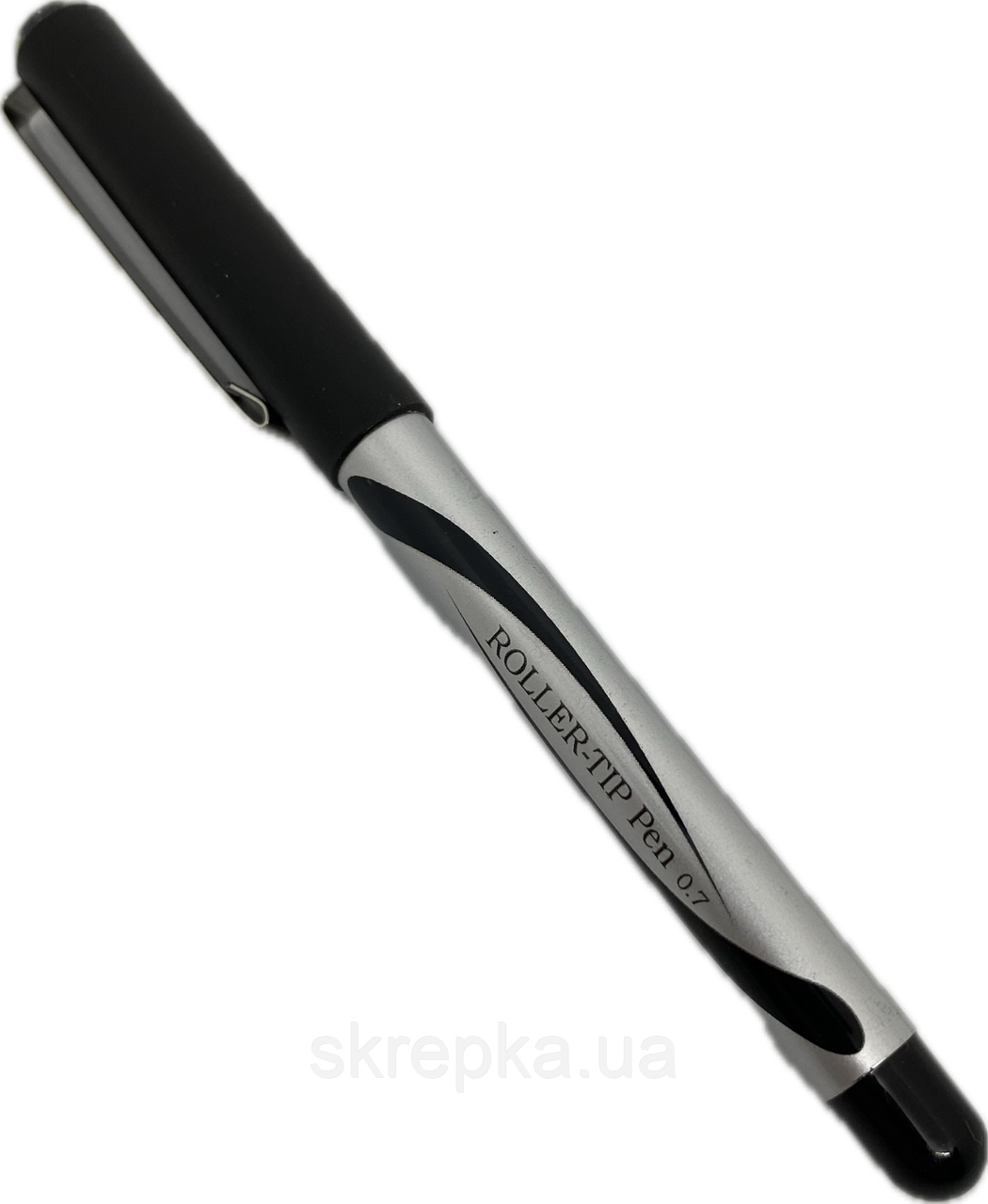 Ручка ролер Buromax 8321- 0.7 мм чорна, фото 1