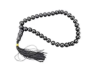 Чотки чорний агат 33 намистини