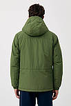 Демісезонна чоловіча парка Finn Flare FAB21046-500 зелена S, фото 4