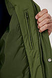 Демісезонна чоловіча парка Finn Flare FAB21046-500 зелена S, фото 7