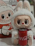 Labubu-лабубу м'яка іграшка брелок Coca Cola, ексклюзив Лабуба кока кола, фото 3