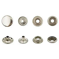 Кнопка сталь 15 мм kapa nikel 720 шт./пач. неіржавка сталь TALS