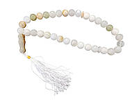 Чотки з Оніксу білі 33 намистини