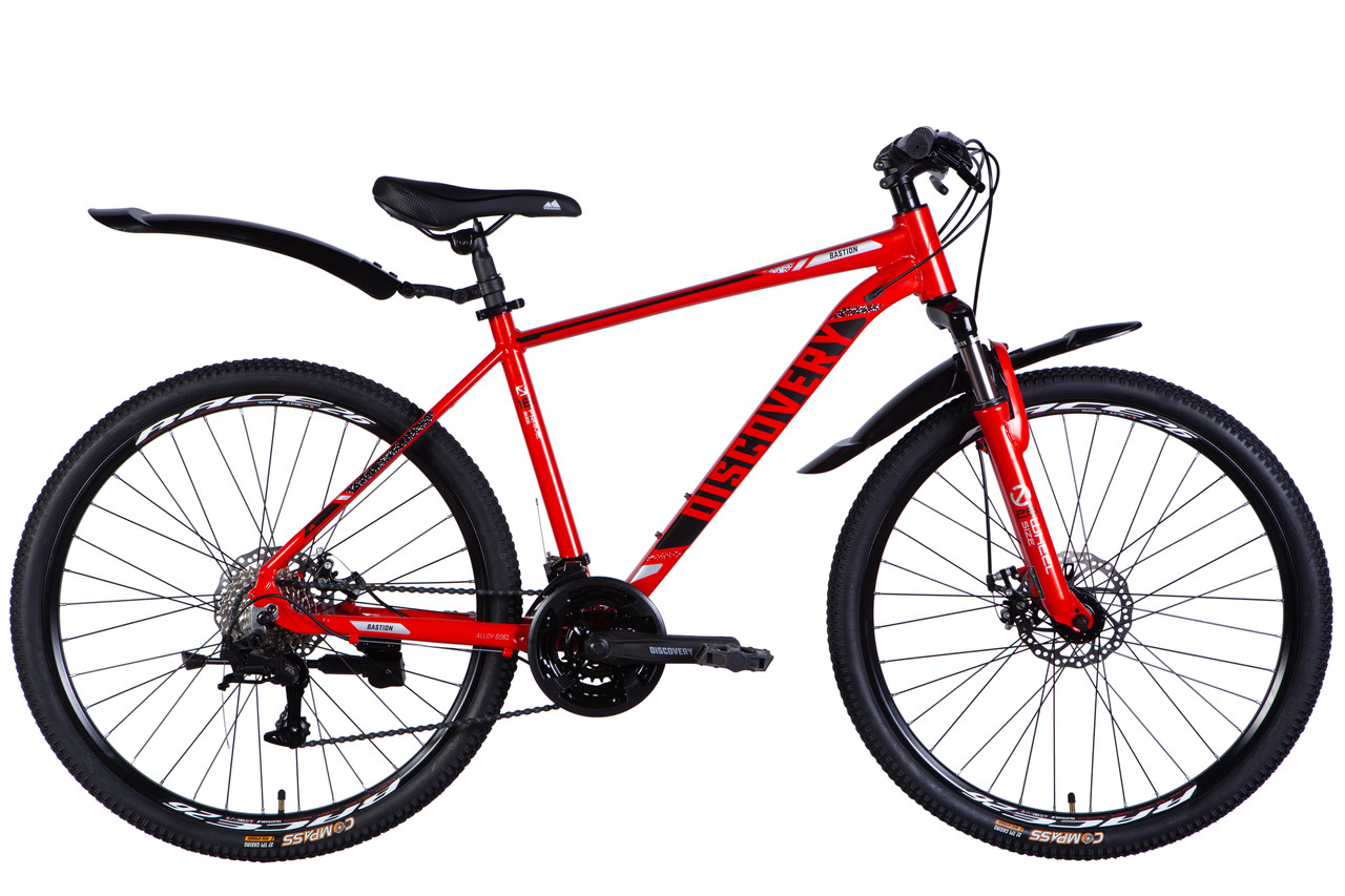 Велосипед AL 26" Discovery BASTION DD CS рама-18" червоно-чорний 2025