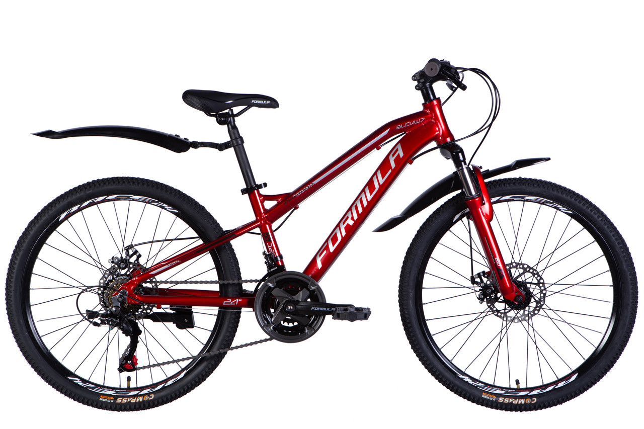 Велосипед AL 24" Formula BLACKWOOD 1.0 DD FR рама-12,5" червоно-сріблястий 2025