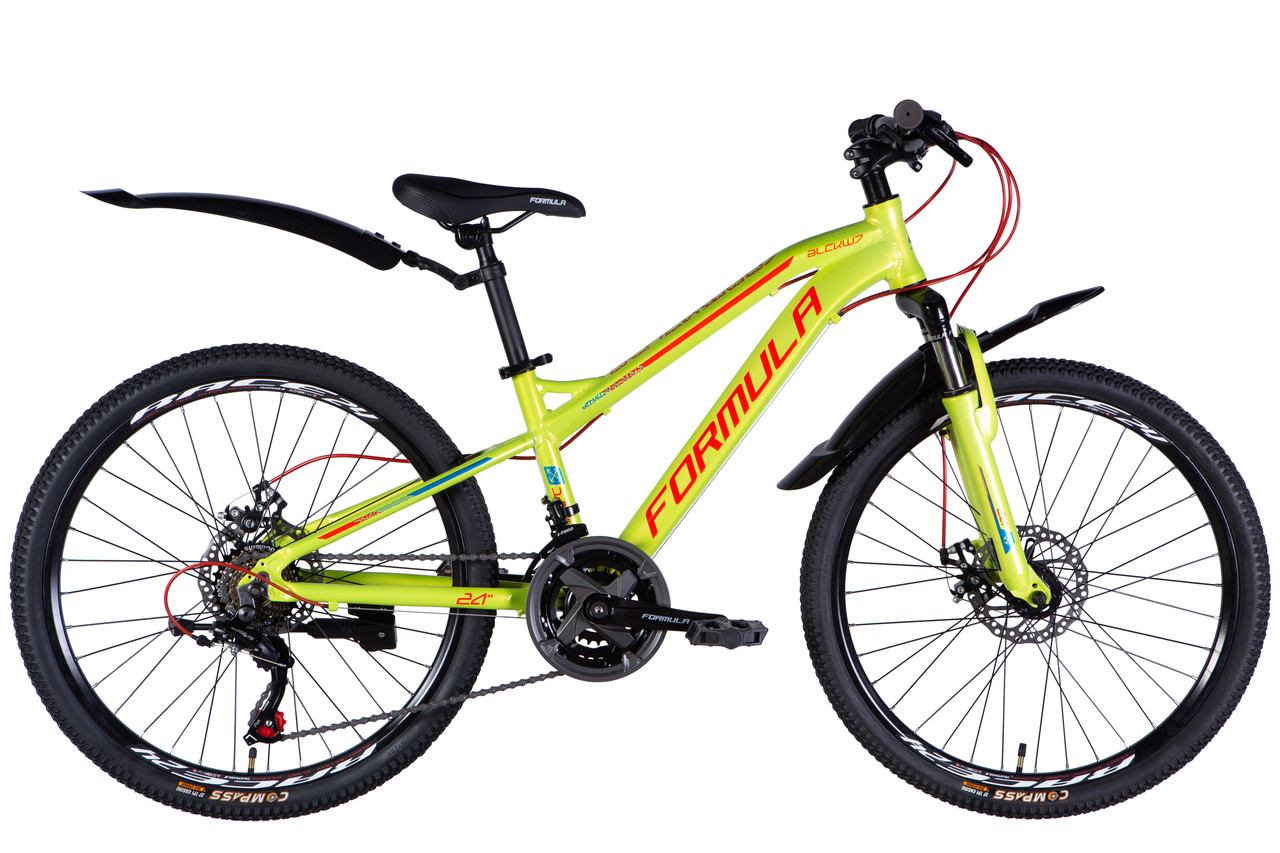Велосипед AL 24" Formula BLACKWOOD 1.0 DD FR рама-12,5" зелено-червоний 2025